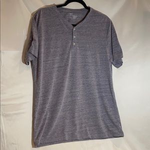 Gray Henley style shirt